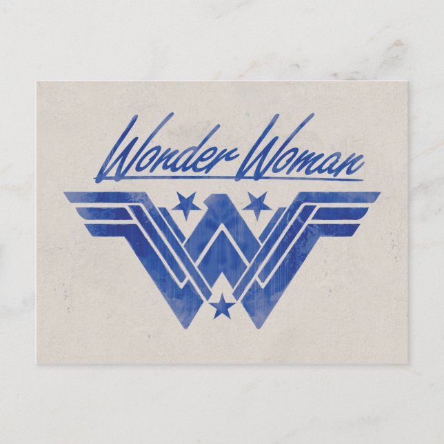 Wonder Woman Stacks Symbol Postkarte (Vorderseite)