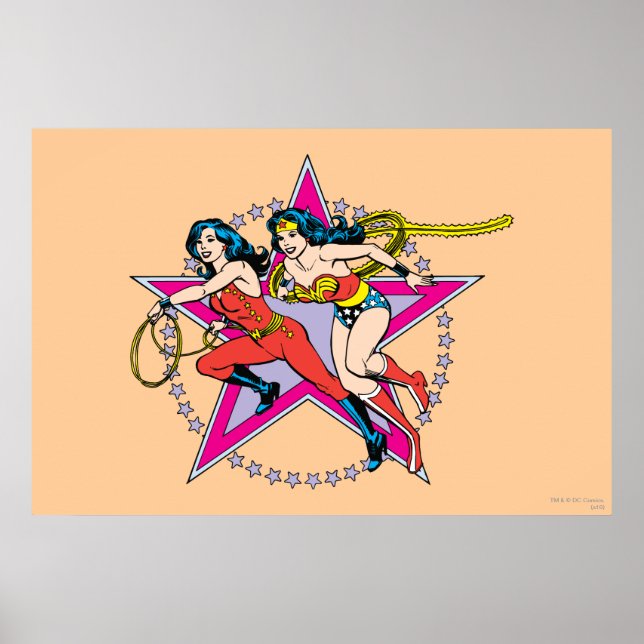 Wonder Woman Star Hintergrund Poster (Vorne)