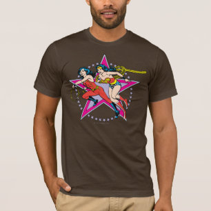 Wonder Woman Star Hintergrund T-Shirt