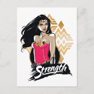 Wonder Woman Stärke Postkarte