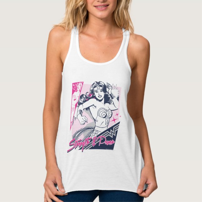 Wonder Woman Stärke & Power Tank Top (Vorderseite)