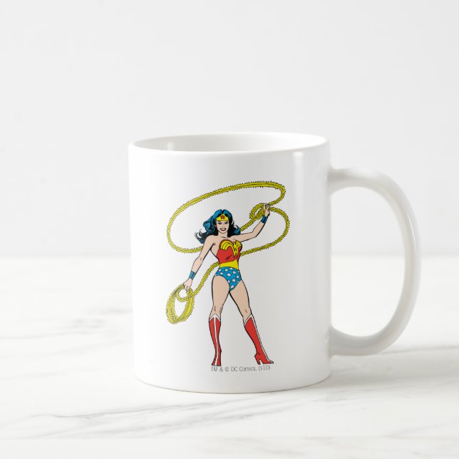 Wonder Woman Stehend mit Lasso Tasse (Rechts)