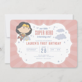 Wonder Woman | Super Hero First Birthday Einladung