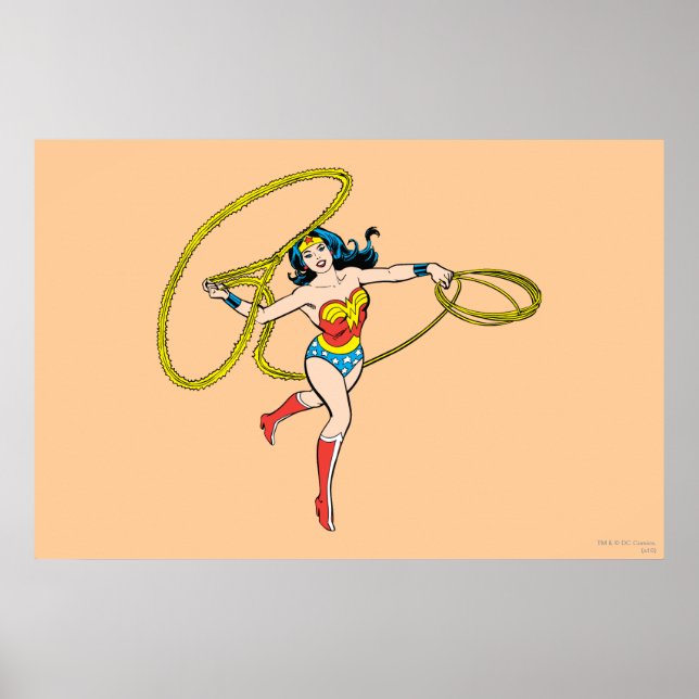Wonder Woman Swinging Lasso Poster (Vorne)