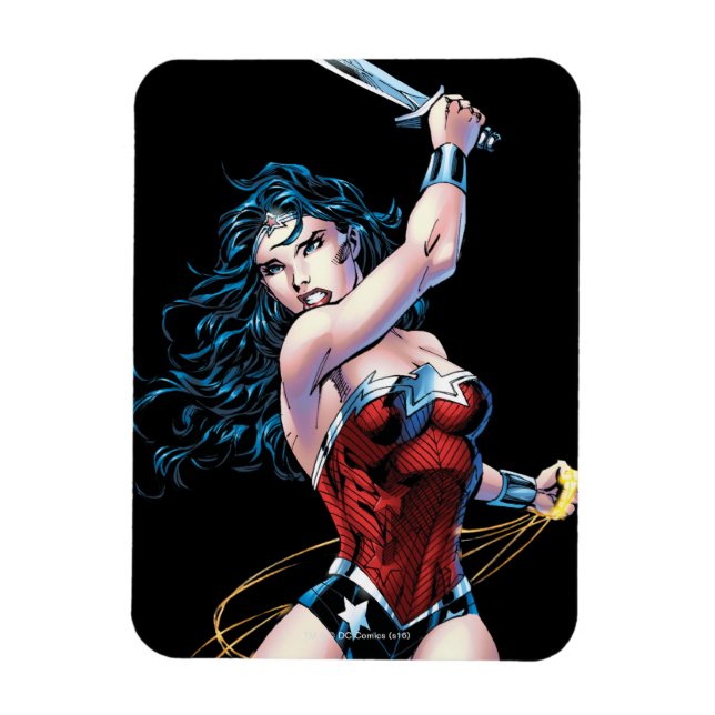 Wonder Woman Swinging Sword Magnet (Vertikal)
