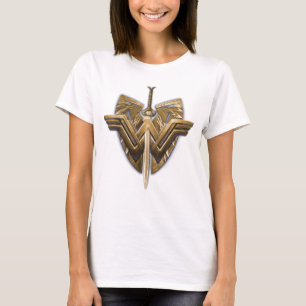 Wonder Woman Symbol mit Schwert der Gerechtigkeit T-Shirt
