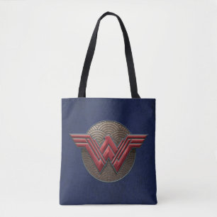 Wonder Woman Symbol über konzentrische Kreise
