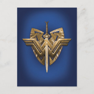 Wonder Woman Symbol With Sword of Justice Postkarte
