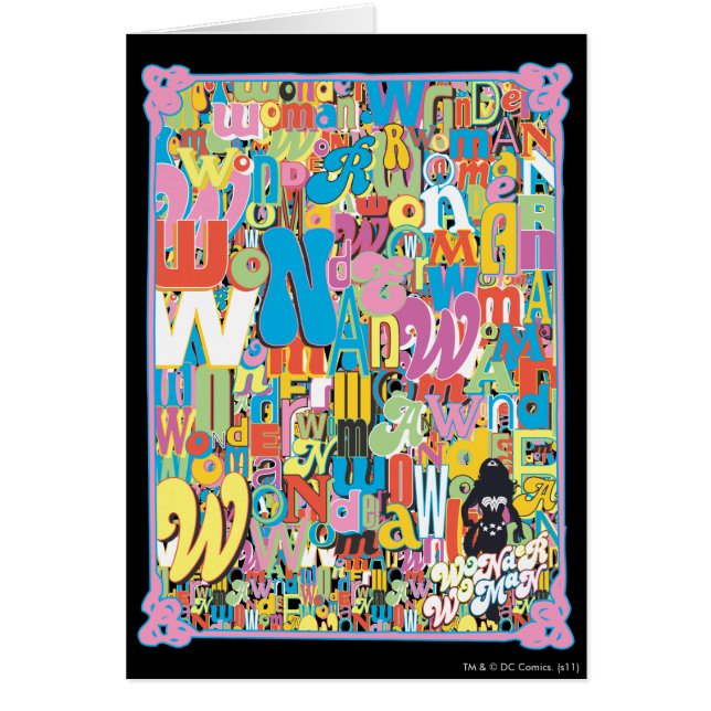 Wonder Woman Text Collage (Vorne)