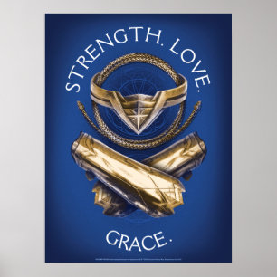 Wonder Woman Tiara, Lasso und Armbänder Poster