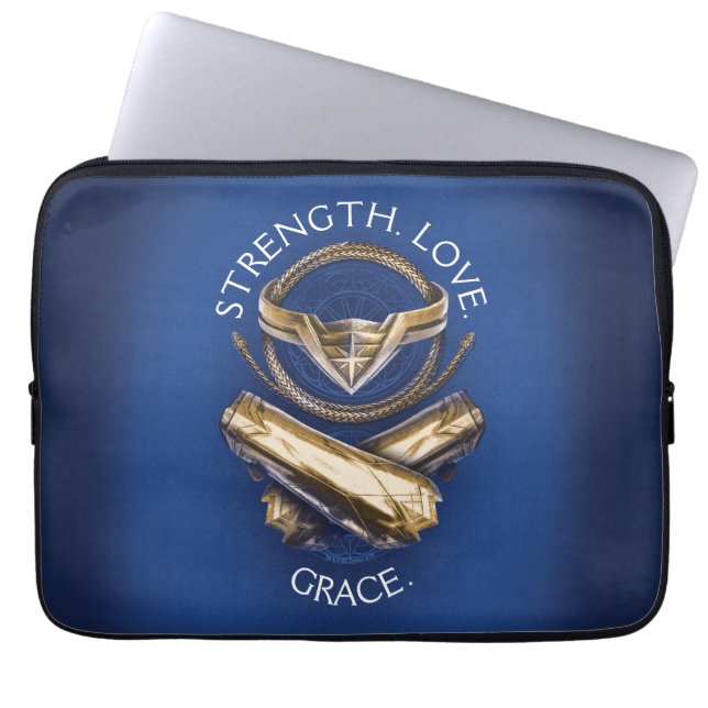 Wonder Woman Tiara, Lasso und Bracelets Laptopschutzhülle (Vorderseite)