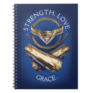 Wonder Woman Tiara, Lasso und Bracelets Notizblock