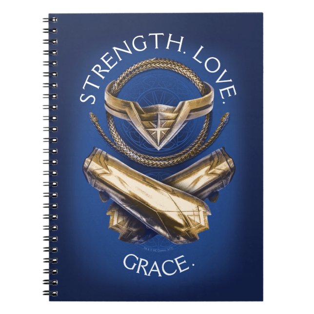 Wonder Woman Tiara, Lasso und Bracelets Notizblock (Vorderseite)