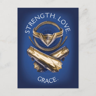 Wonder Woman Tiara, Lasso und Bracelets Postkarte