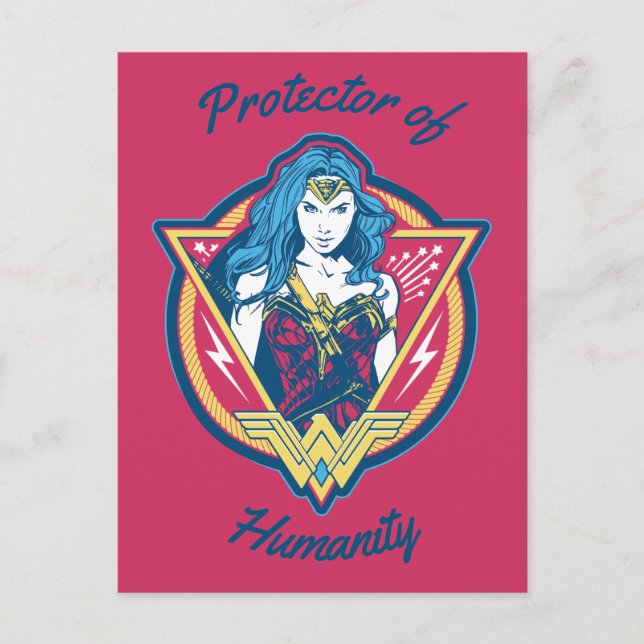 Wonder Woman Tri-Color Graphic Postkarte (Vorderseite)
