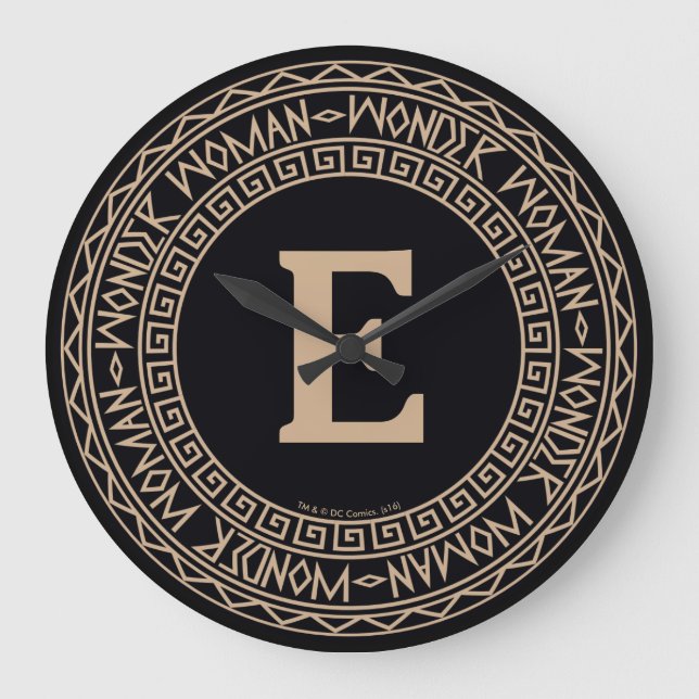 Wonder Woman Tribal Pattern Große Wanduhr (Vorderseite)