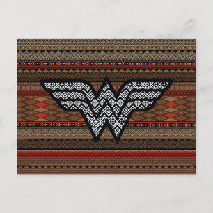 Wonder Woman Tribal Pattern Postkarte