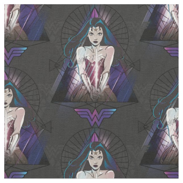 Wonder Woman Tribal Triangle Stoff (Nahaufnahme)