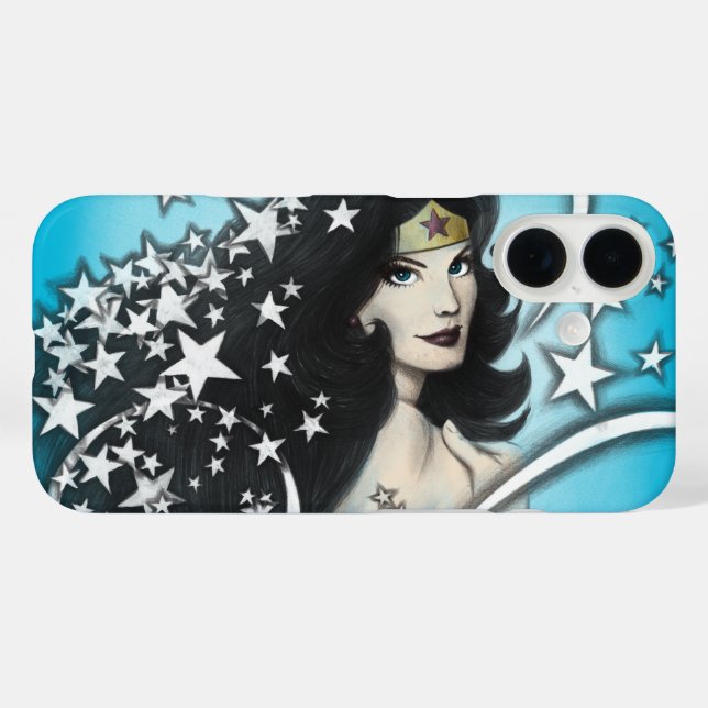 Wonder Woman und Stars Case-Mate iPhone Hülle (Rückseite (Horizontal))