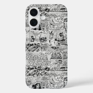 Wonder Woman Vintage Comic Muster iPhone 16 Hülle