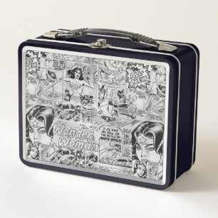 Wonder Woman Vintage Comic Muster Metall Brotdose