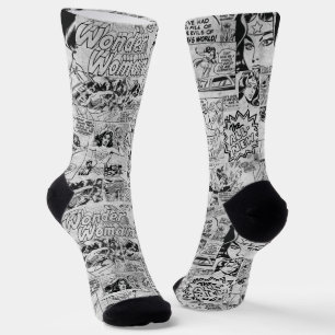 Wonder Woman Vintage Comic Muster Socken