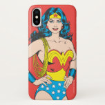Wonder Woman | Vintage Pose mit Lasso Case-Mate iPhone Hülle<br><div class="desc">Eine klassische Wonder Woman Comic Buch Charakter Kunst stehende Pose.</div>