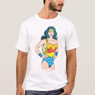 Wonder Woman   Vintage Pose mit Lasso T-Shirt