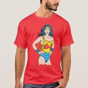 Wonder Woman Vintage Pose mit Lasso T-Shirt