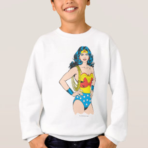 Wonder Woman   Vintage Pose mit Lasso T-Shirt
