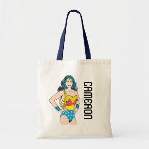 Wonder Woman Vintage Pose mit Lasso Tragetasche