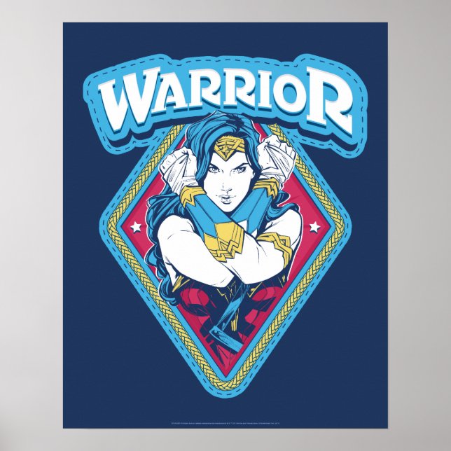 Wonder Woman Warrior Graphic Poster (Vorne)