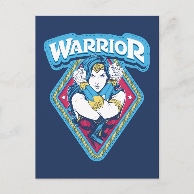 Wonder Woman Warrior Graphic Postkarte (Vorderseite)