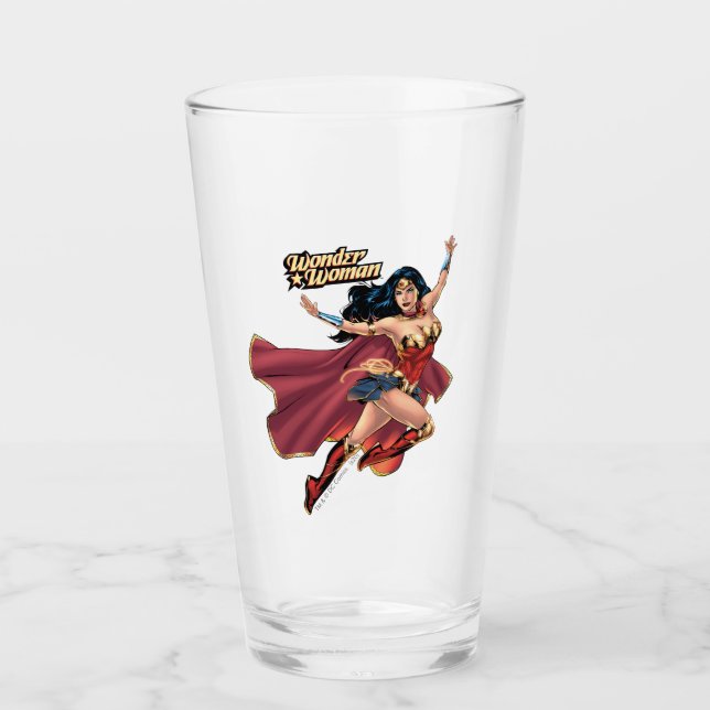 Wonder Woman Wear Cape Glas (Vorderseite)