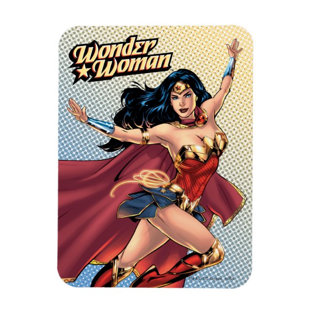 Wonder Woman Wearing Cape Magnet (Vertikal)