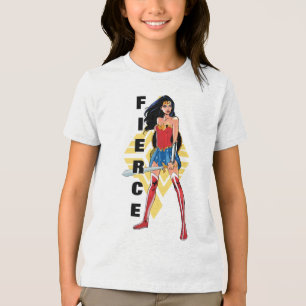 Wonder Woman with Sword - Fierce Tri-Blend Shirt