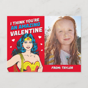 Wonder Woman   Zum Valentinstag Postkarte