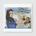 Wonder Women of Aviation Button Magnet<br><div class="desc">Ein Teil unserer Erlöse fließt in unsere Stipendieninitiative</div>