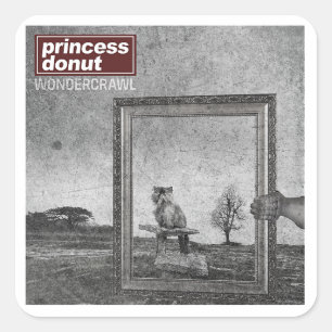 Wondercrawl von Princess Donut T-Shirt Quadratischer Aufkleber