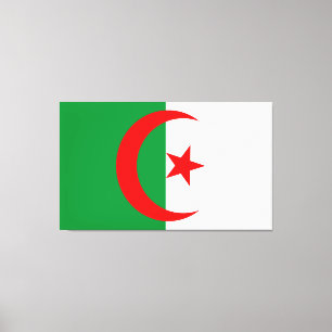 wonderful design of an algerian flag leinwanddruck