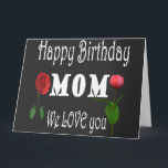 Wonderful Mom Birthday with cute Flower Design Karte<br><div class="desc">Wonderful cute birthday with flower design for your lovely mom</div>