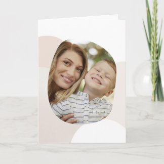 Wonderful Mom - Minimalist Photo Mother’s Day Card Karte