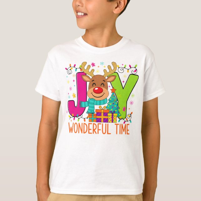 "Wonderful Time Reindeer Tee" T-Shirt (Vorderseite)