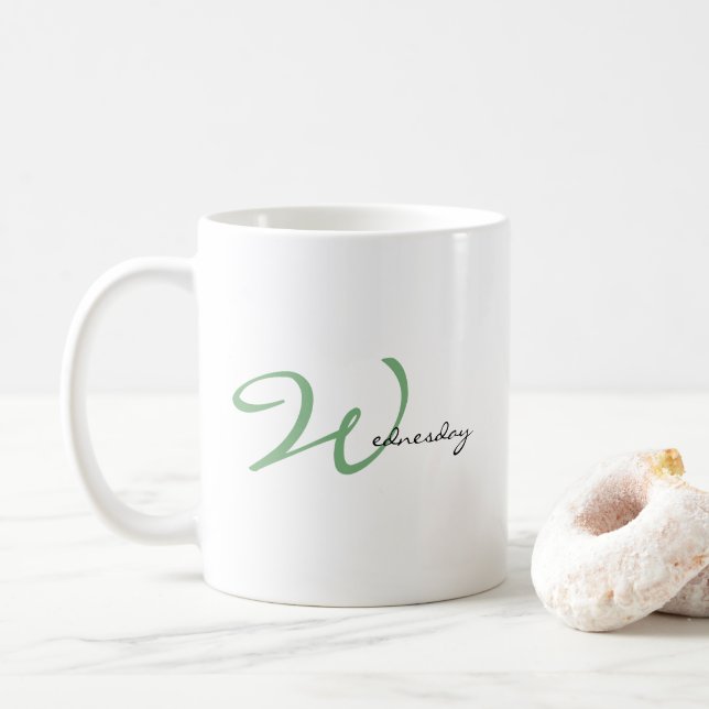 Wonderful Wednesday Mid-Week Inspiration Quote Kaffeetasse (Mit Donut)