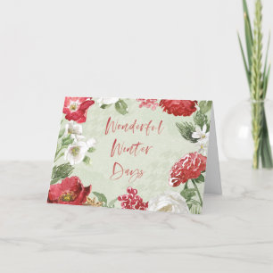 Wonderful Winter Days Feiertagskarte
