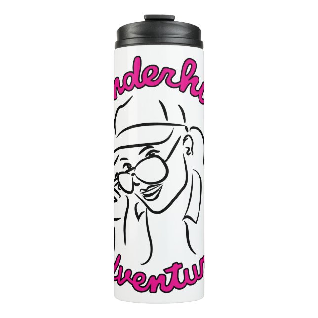 Wonderhussy Adventures Portrait Thermosbecher (Vorderseite)