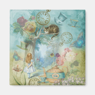 Wonderland - Alice im Wunderland Collage Magnet