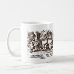 Wonderland Alice Tweedledum Tweedledee Logic Qte Kaffeetasse