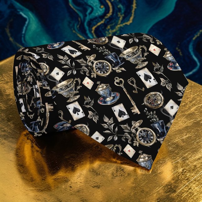 Wonderland Classic Pattern Necktie Tie Krawatte (Von Creator hochgeladen)