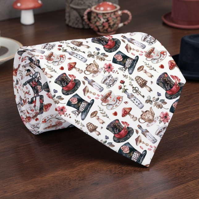 Wonderland Classic Pattern Necktie Tie Krawatte (Von Creator hochgeladen)